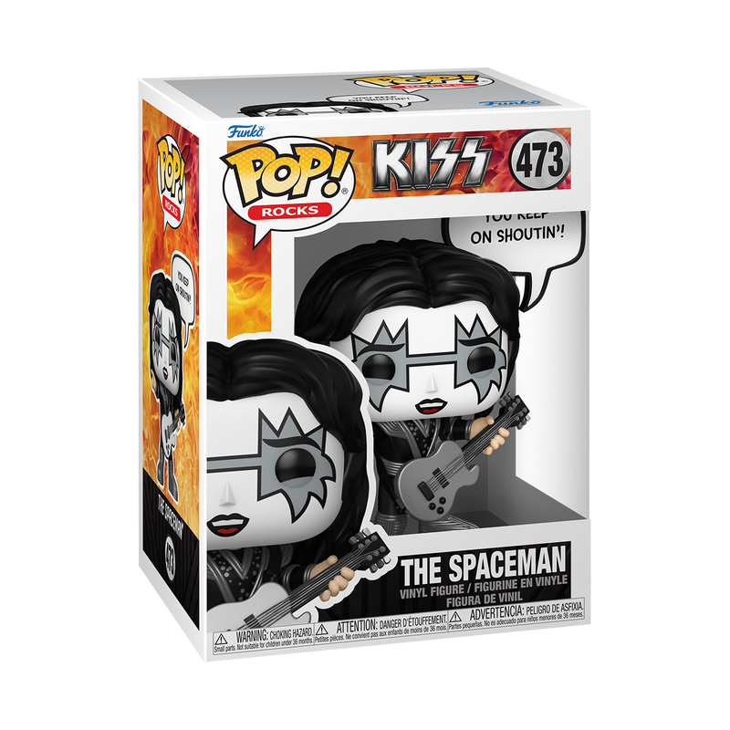 The Spaceman Rock &amp; Roll All Night Pop! Sayings #473 Kiss