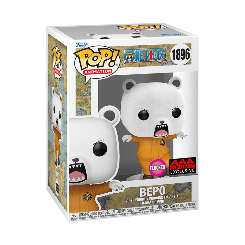Bepo #1896 Flocked AAA Anime Exclusive One Piece