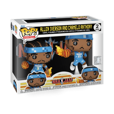 Allen Iverson And Carmelo Anthony 2 Pack NBA Jams 8-Bit