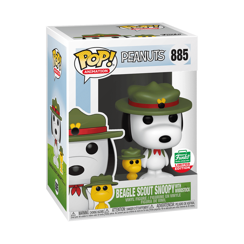 Beagle Scout Snoopy With Woodstock #885 Funko Limited Edition
