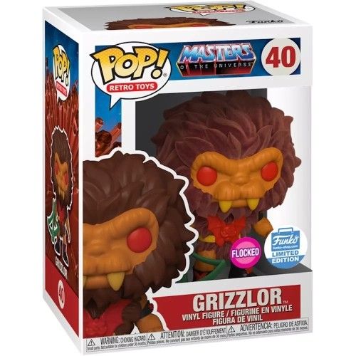 Grizzlor #40 Flocked Funko Shop Exclusive Masters Of The Universe