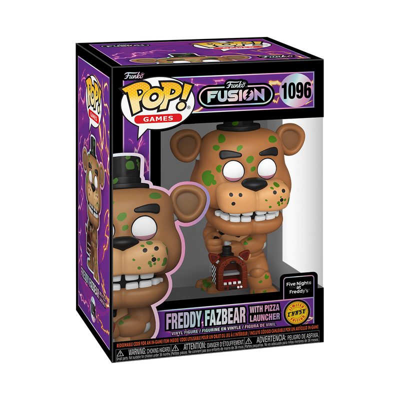 Freddy Fazbear With Pizza Launcher #1096 FNAF Funko Fusion Limited Edition Chase