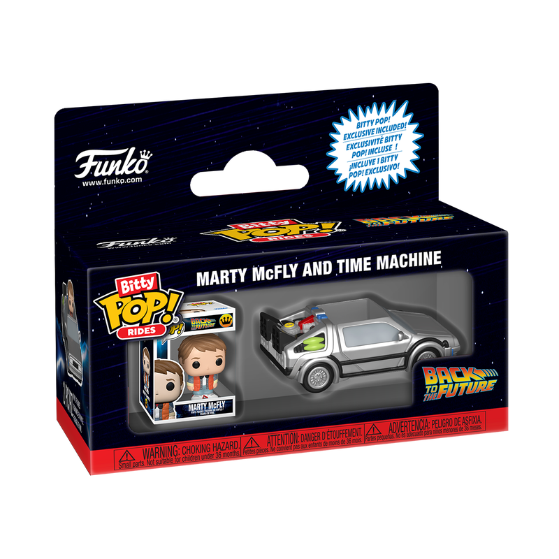 Marty McFly And Time Machine Bitty Pop! Rides