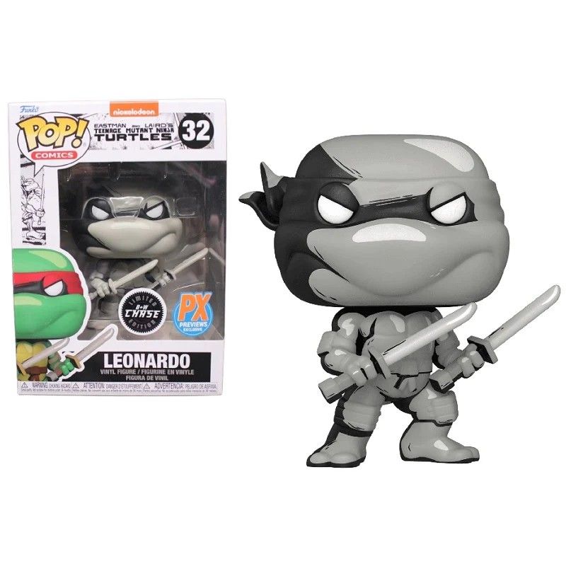 Leonardo #32 Eastman &amp; Laird's PX Previews Exclusive Limited Edition B&amp;W Chase
