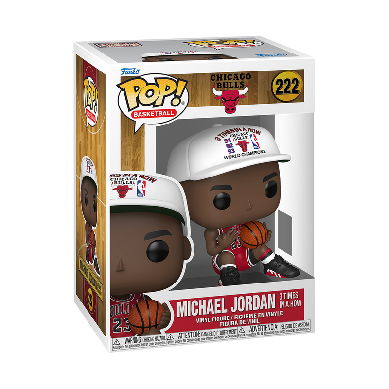 Michael Jordan #222 3 Times In A Row Chicago Bulls