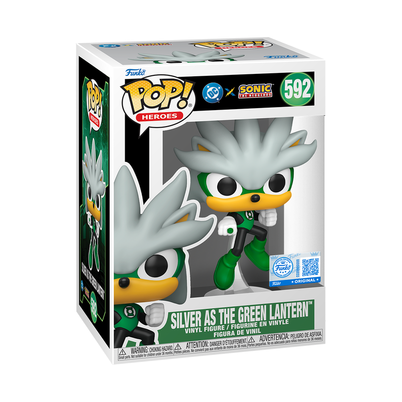 Silver As Green Lantern #592 Justice League X Sonic