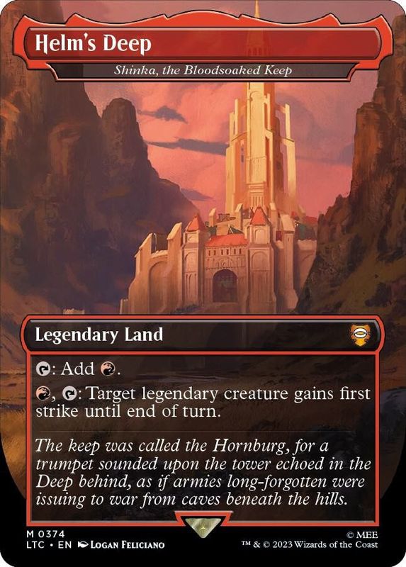 Helm's Deep #0374 Shinka, The Bloodsoaked Keep The Lord Of The Rings Tales Of Middle-Earth