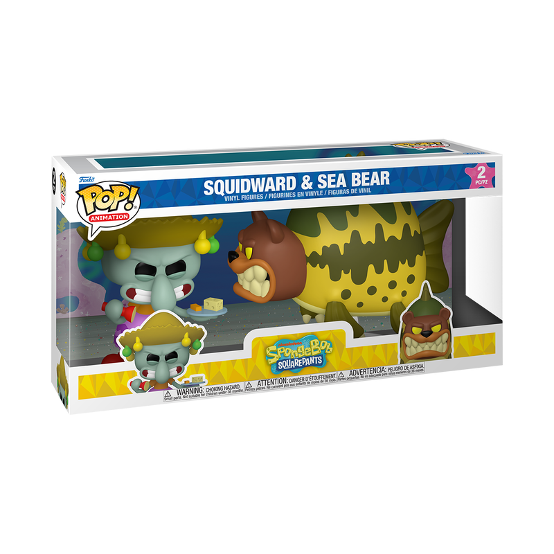 Squidward And Sea Bear 2 Pack Spongebob Squarepants
