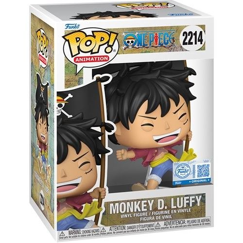 Monkey D. Luffy With Flag #2214 One Piece Entertainment Earth Exclusive