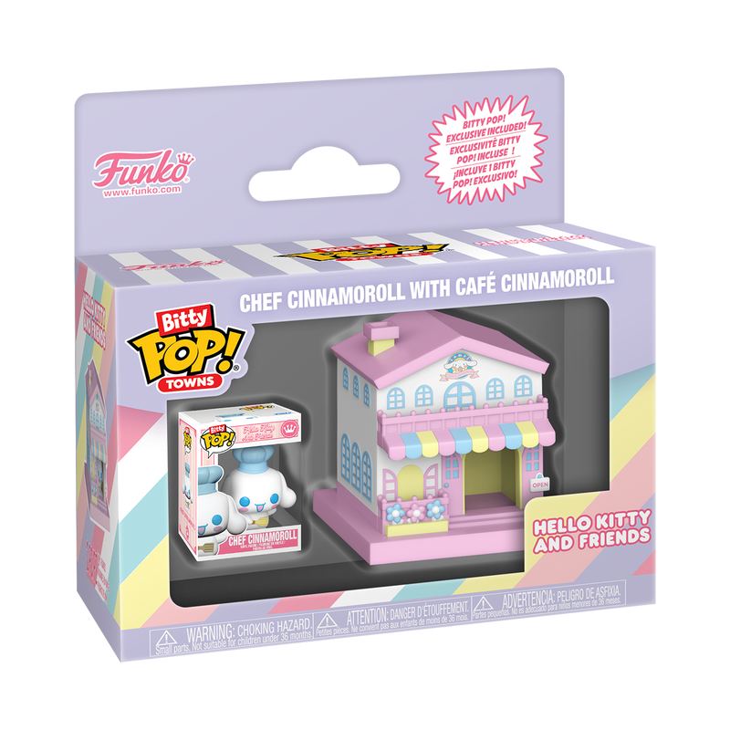 Sanrio Cafe Cinnamoroll Hello Kitty Funko Bitty Pop! Town