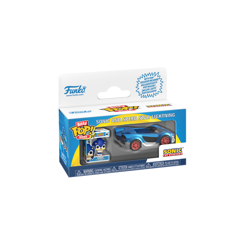 Speed Star Lightning With Sonic Sonic The Hedgehog Funko Bitty Pop! Ride