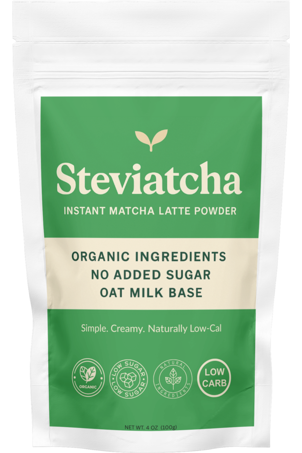 Organic Instant Matcha Latte Powder Unflavored 4 oz