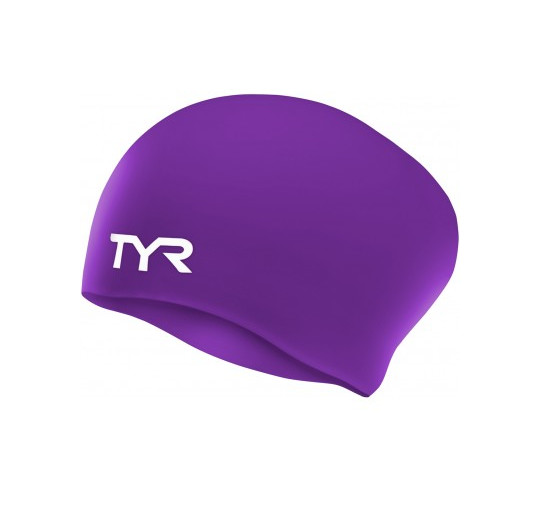 Шапочка для плавания TYR LONG HAIR WRINKLE FREE Шапочка для плавания TYR LONG HAIR WRINKLE FREE