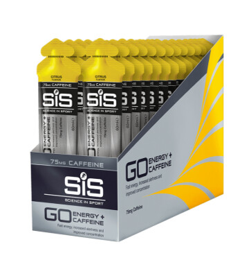 SiS Go Energy + Caffeine Gel (75мг), Цитрус (упаковка 30шт)