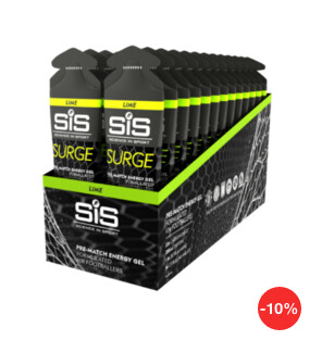 SiS Surge Pre-Match Gel, Лайм (Упаковка 30 шт) SiS Surge Pre-Match Gel, Лайм (Упаковка 30 шт)