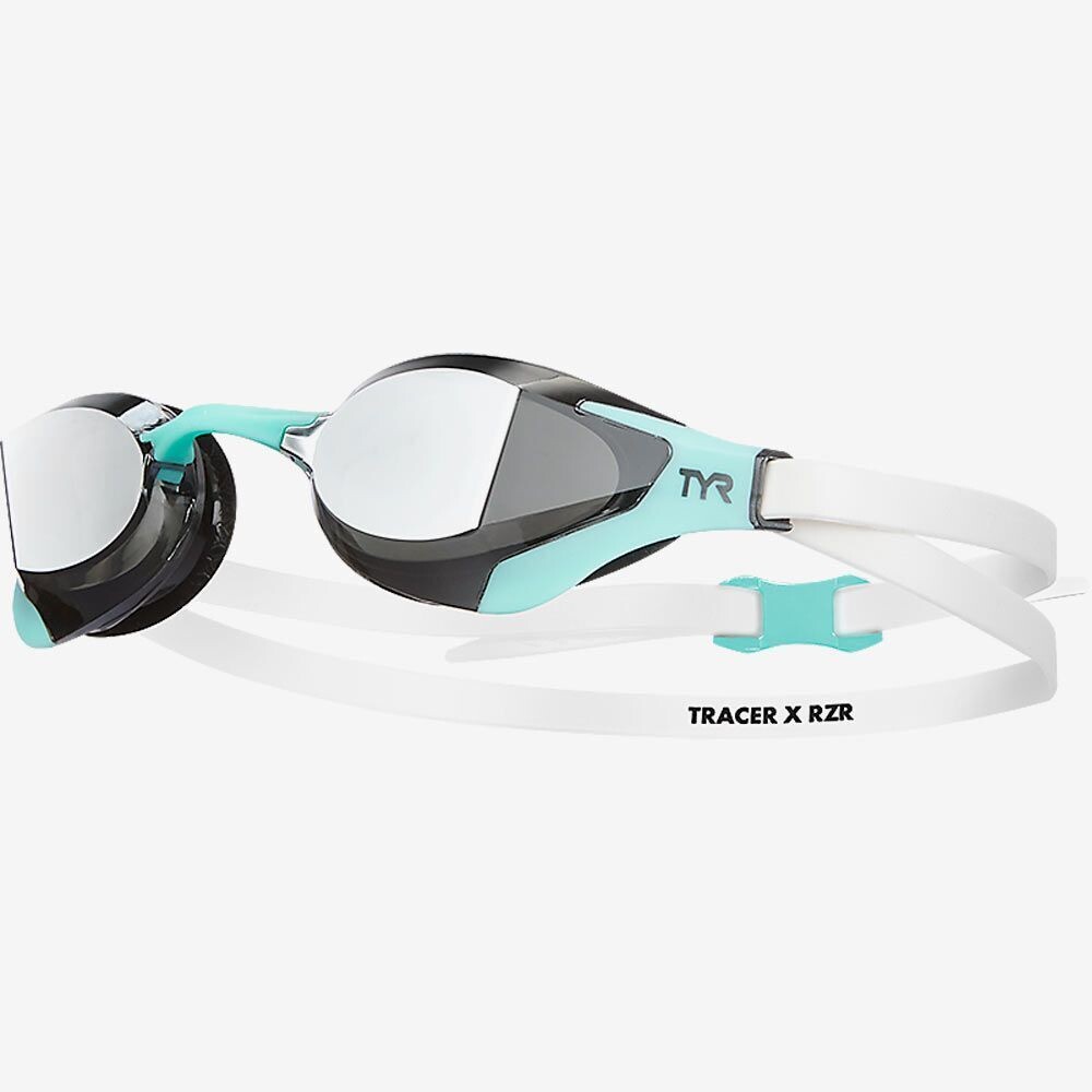 Очки для плавания TYR Tracer-X RZR Racing Mirrored Цвет: Голубой