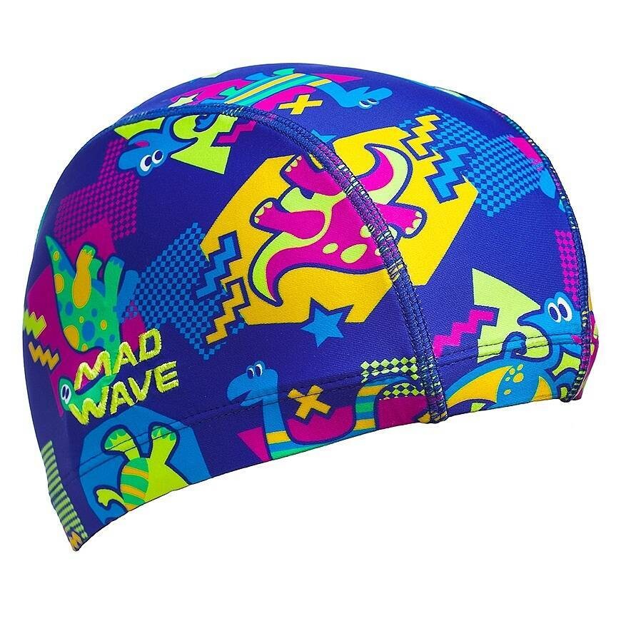 Шапочка для плавания детская DINOS Mad Wave