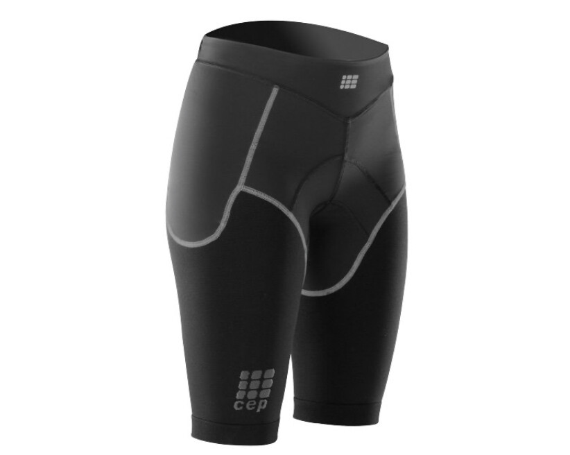 Женские Компрессионные Шорты CEP для велоспорта Dynamic+cycle shorts, размер, цвет: размер IV, цвет черный