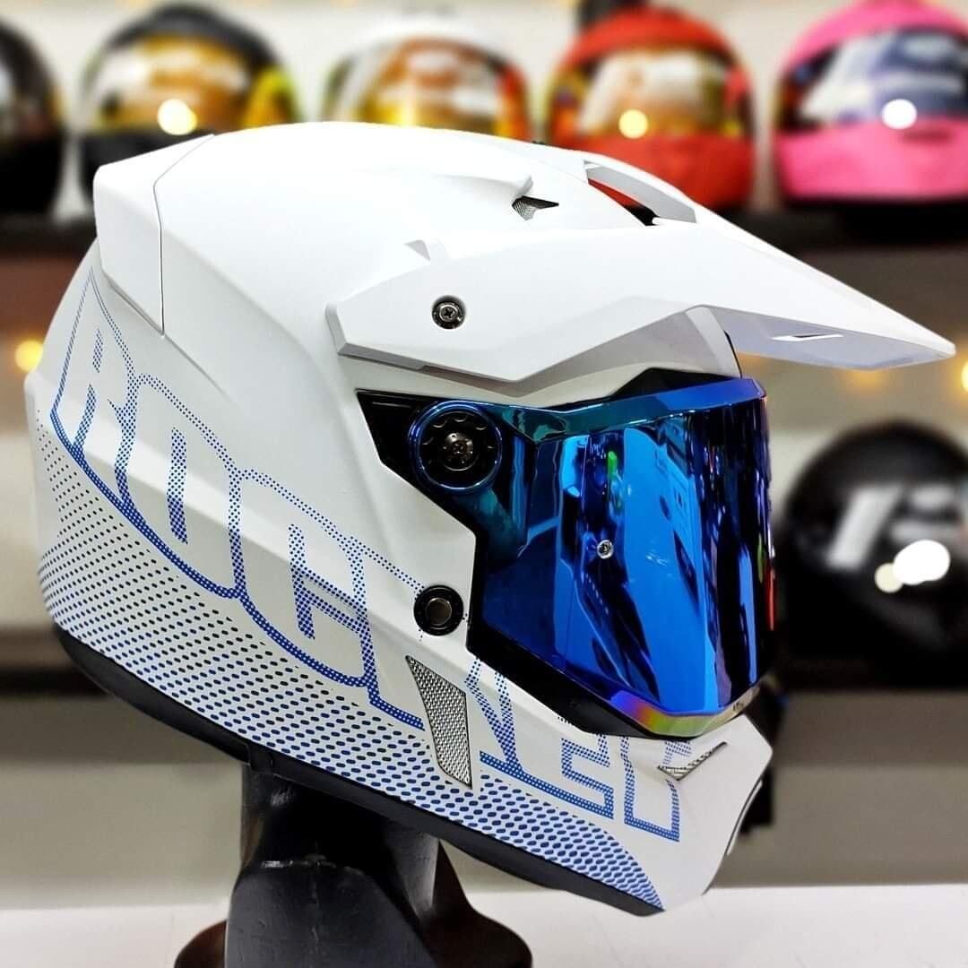 MT542 Casco para Motocicleta con Máscara Y Gafas Casco Retro Jet CERT DOT