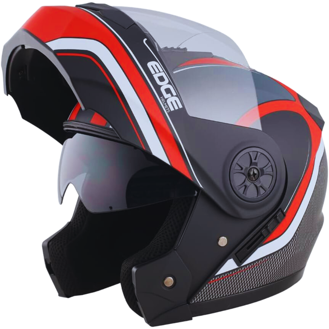 CASCO Motocicleta COMPLETO ABATIBLE Marca EDGE CERT DOT