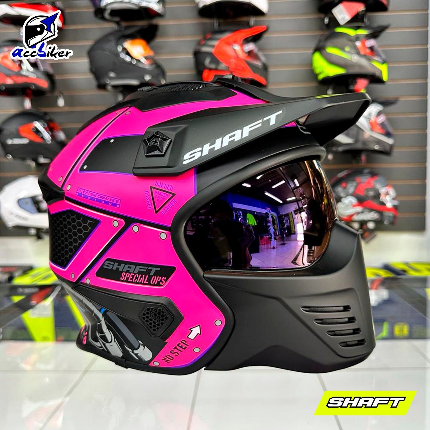 CASCO BLACK PINK CERTIFICADO DOT