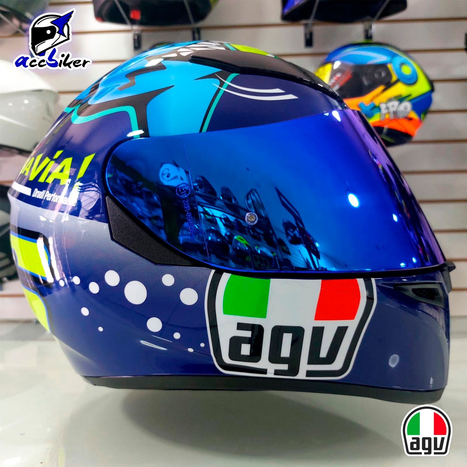 AGV DEEP BLUE CERTIFICADO DOT