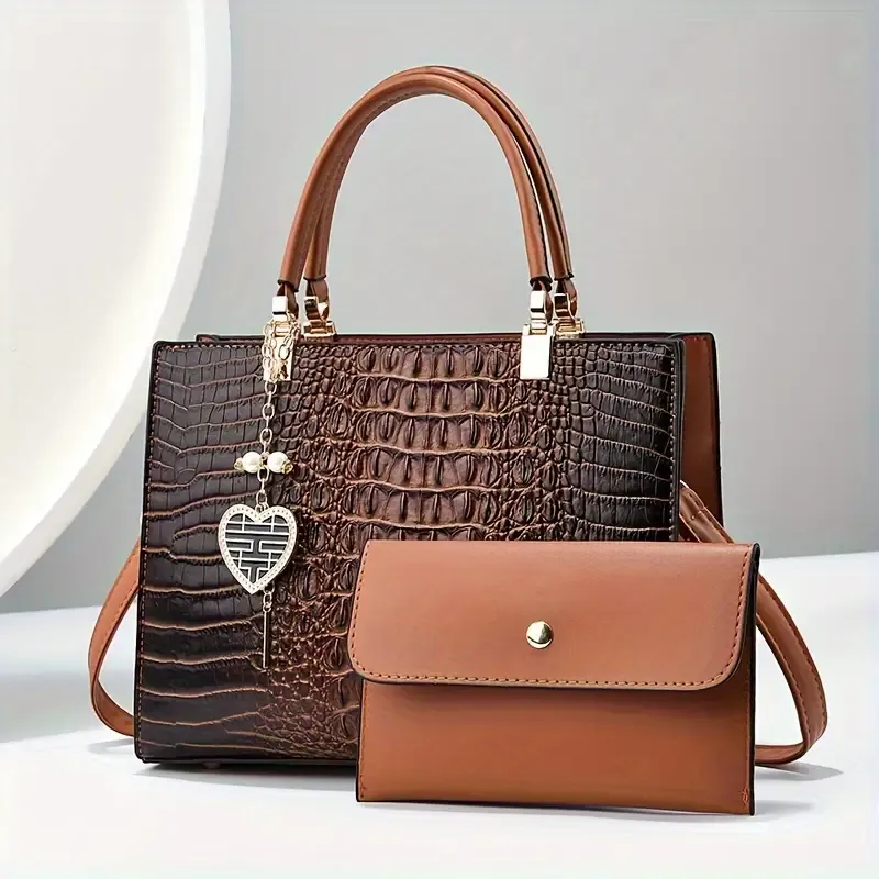 2-Peice Elegant Handbag For Every Occassion in 5-Colors