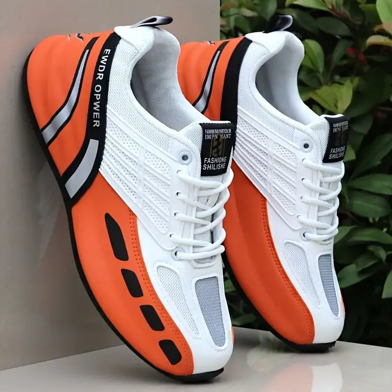 Men's Low-Top Sneakers Orange/White & White/Black