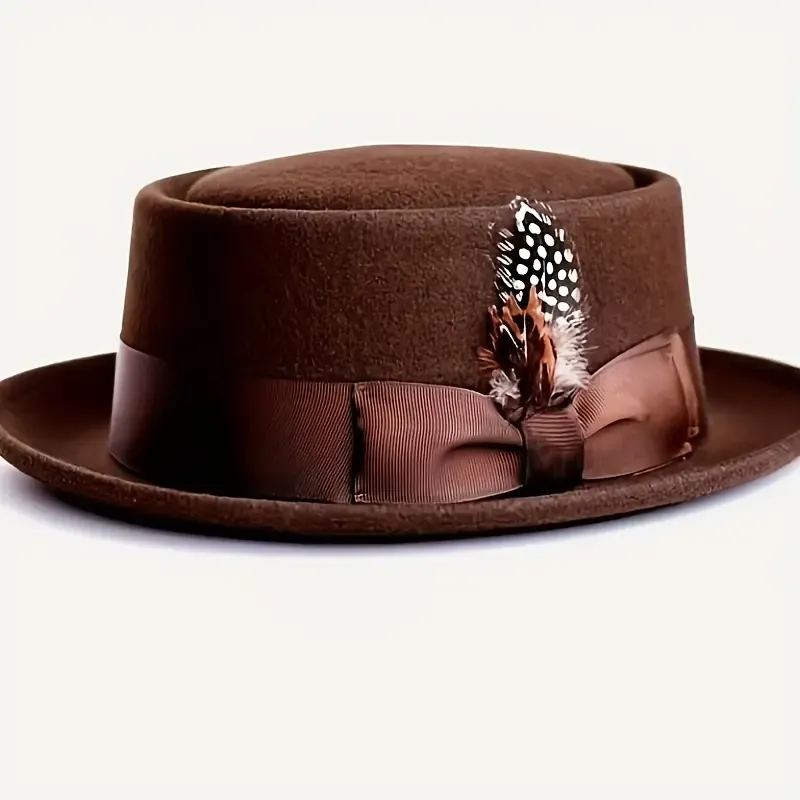 Men's Adjustable Pork Pie Hat In 5 Colors