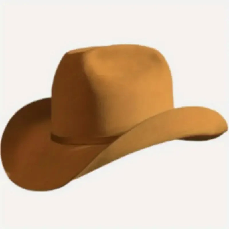 Men's & Wemen Natural Sheep Felt Hat with Decorative Ribbon