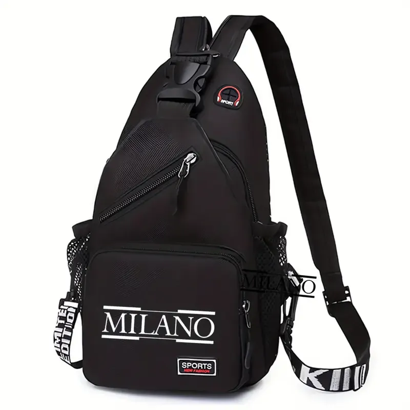 MILANO Printed Messenger Bag, Crossbody, Chest Bag with Adjustable Strap,
