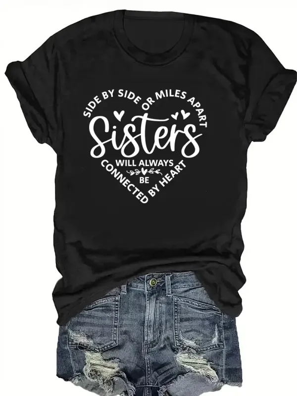 Women's Casual Short Sleeve Crew Neck T-Shirt In 6 Colors