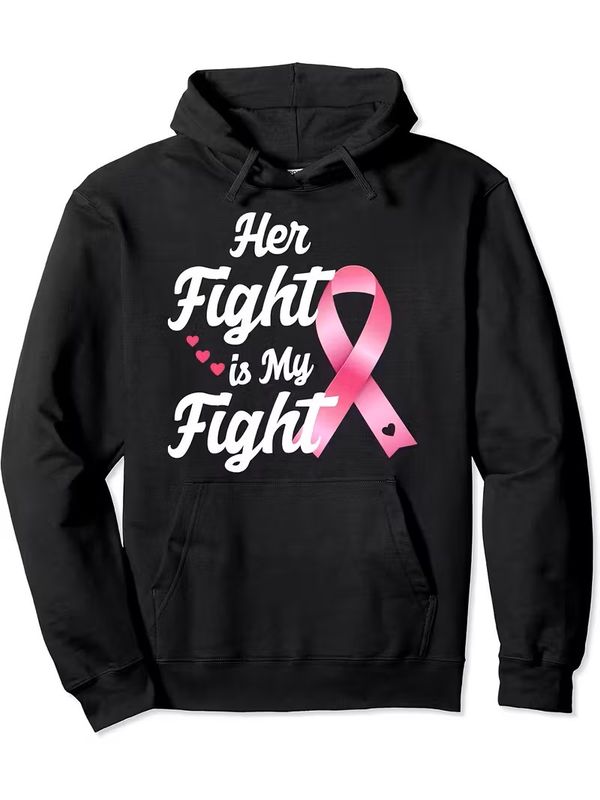 Unisex Breast Cancer Awareness Hooded Sweatshirt