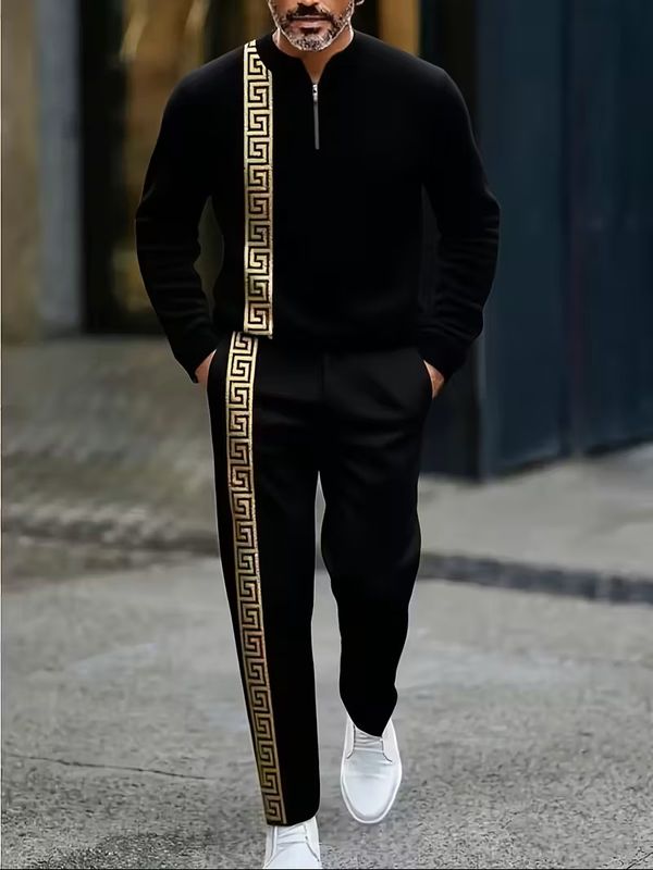 Men's Platinum Sports Suit Sweatshirt & Pants In 8 Colors