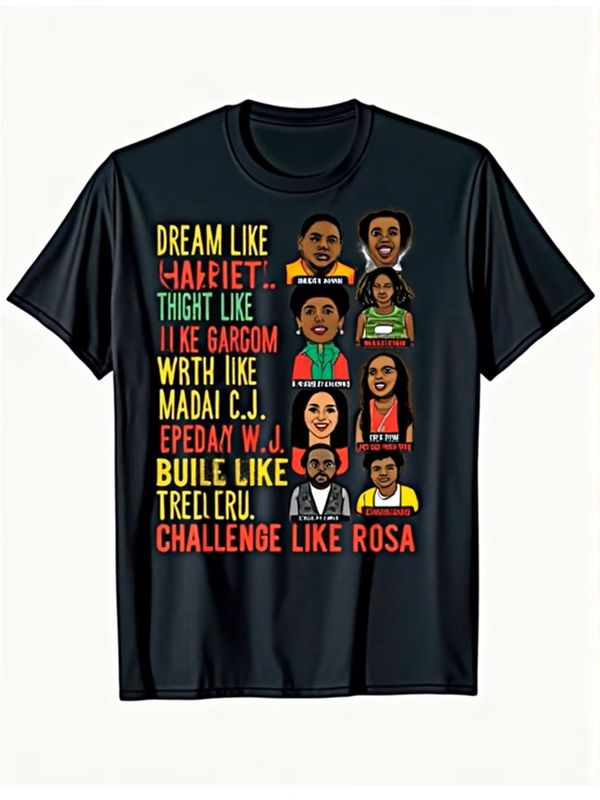 Women's & Men's Black History Month T-Shirt - Dream Like Legends Lead Like Harriet