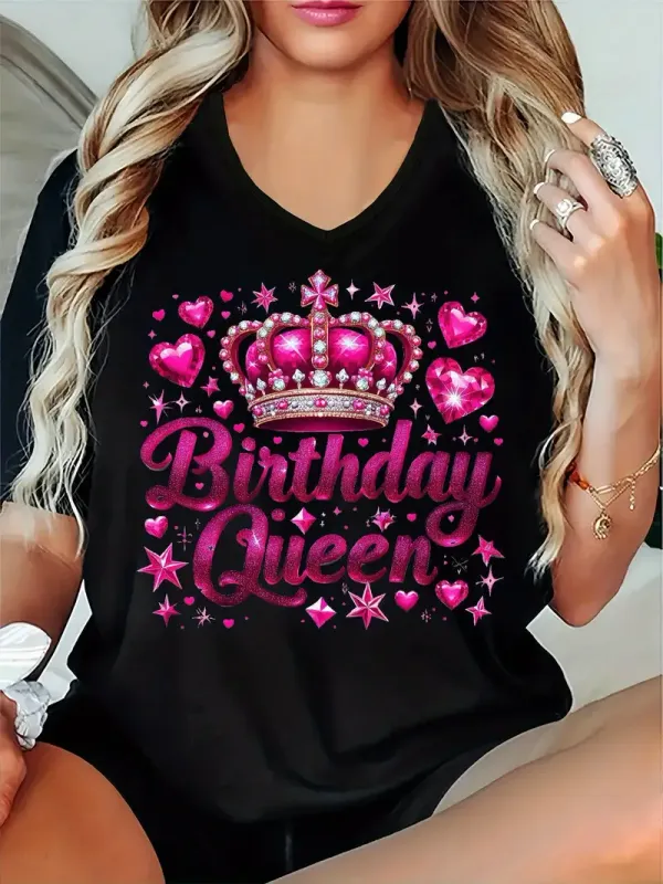 Women's Curvey T-Shirt - "It's My Birthday Month"
