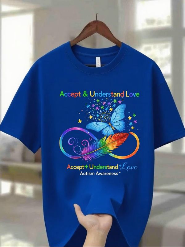 Artism Awearness Unisex Crew Neck T-Shirt in 8 Colors