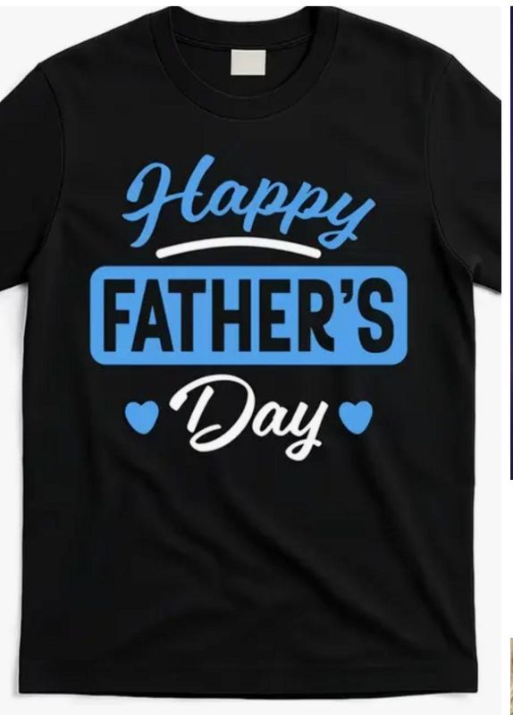 Men's  ​Happy Fathers Day Printed T-Shirt for Dad
