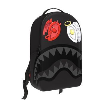 sprayground BLACK REMOVABLE EYES DLXSV BACKPACK
