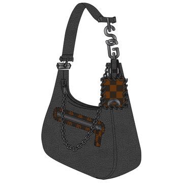 sprayground DOES OF CHECK VICE SHOULDER BAG