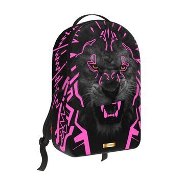 sprayground AI LION NEON PINK BACKPACK
