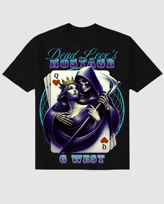 G WEST RHINESTONE DEAD LOVE'S TEE