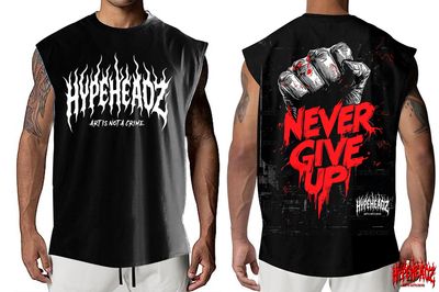 HYPE HEADZ NEVER GIVE ( CUTOFF ) TEE