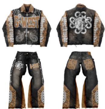 G WEST DENIM COMPLICATED SET