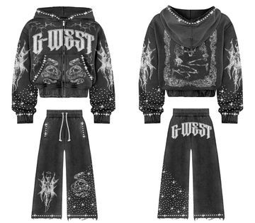 G WEST SKELETON HOODIE SET