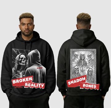 G WEST RHINESTONE BETWEEN TWO WORLD HOODIE