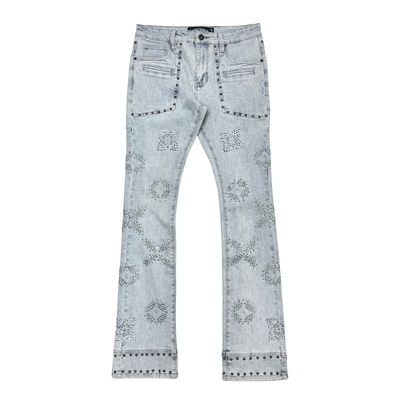 VICIOUSEMBELLISHED RHINESTONE DENIM JEAN