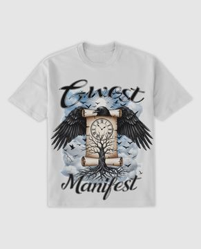 G WEST RHINESTONE MENNIFEST TEE
