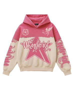 WKND RIOT TOP NOTCH HOODY W/ RHINESTONES
