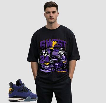 G WEST RHINESTONE RACE TO THE GRAVE TEE